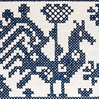 TARPAN EMBROIDERED TAPE_NAVY