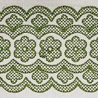 Astrid Embroidered Tape_GREEN