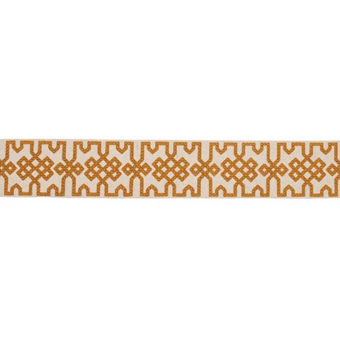 Knotted Trellis Tape_OCHER ON UNBLEACHED
