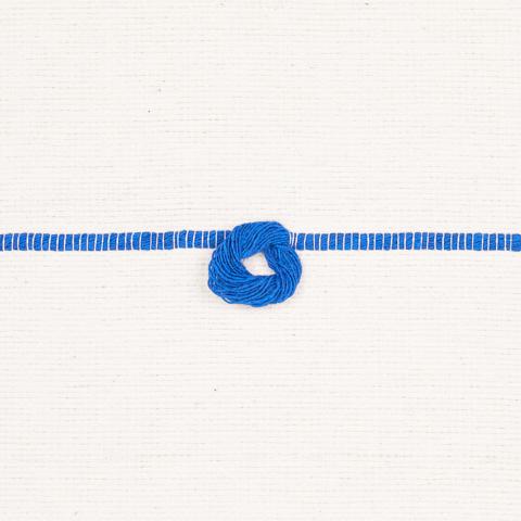 GLOBO KNOTTED HANDWOVEN_ROYAL BLUE