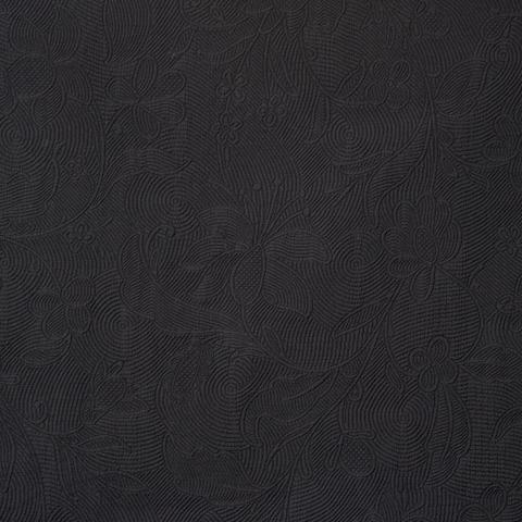 QUILTED SCROLL MATELASSÉ_PITCH BLACK