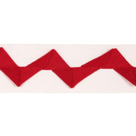 LAZARE APPLIQUÉ TAPE_RED ON IVORY