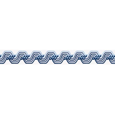 THE TWIST EMBROIDERED TAPE_BLUE