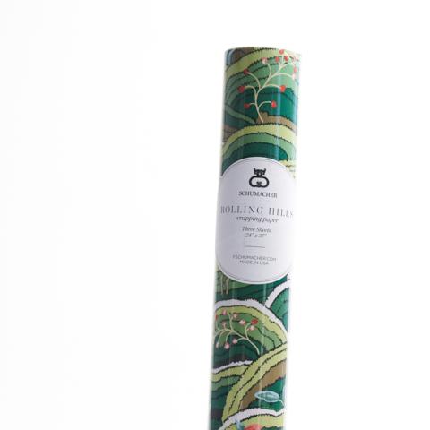 Rolling Hills Wrapping Paper_GREEN