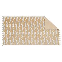 Leaping Leopard Beach Towel_SAND