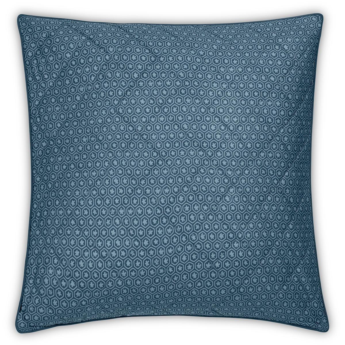 Levi Quilted Sham_PRUSSIAN BLUE