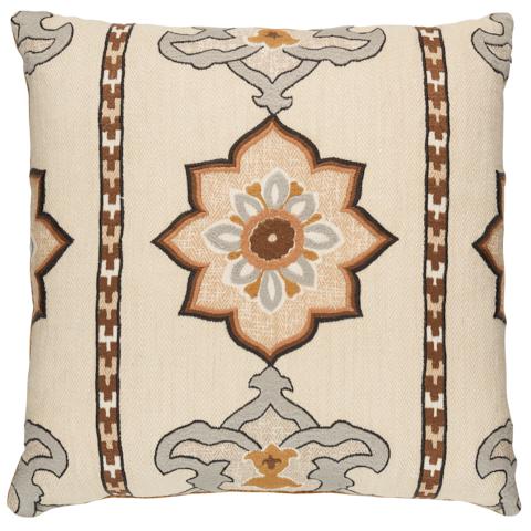 Temara Embroidered Print Pillow_NATURAL