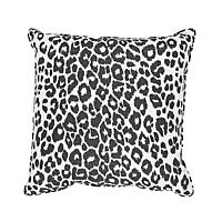 Iconic Leopard Pillow_GRAPHITE