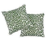 Iconic Leopard Pillow_GREEN