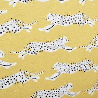 Leaping Leopards Pillow_YELLOW