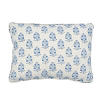 Aditi Hand Blocked Print Pillow_BLUE & WHITE
