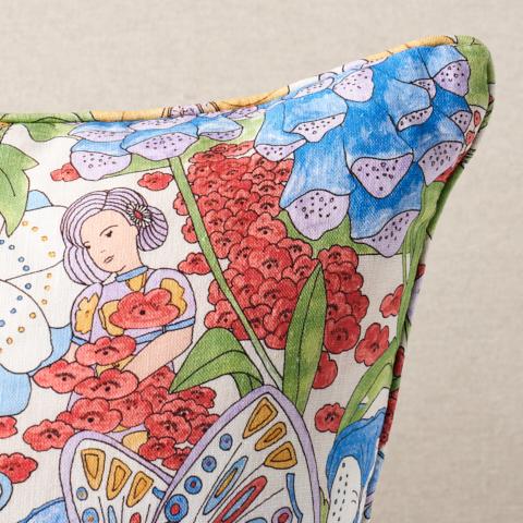 Fairie Garden Pillow_YELLOW & IVORY