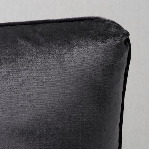 Venetian Silk Velvet Pillow_GRAPHITE