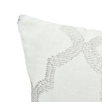 Tangier Embroidery Pillow_SILVER