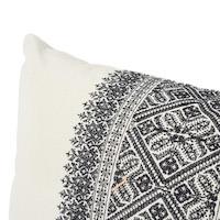 Toledo Embroidery Pillow_NOIR