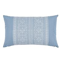 Toledo Embroidery Pillow_CHAMBRAY & WHITE