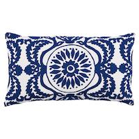 Castanet Embroidery Pillow_COBALT