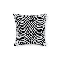 Zebra Palm Indoor/Outdoor Pillow_BLACK