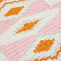 Bayeta Embroidery Pillow_PINK & ORANGE