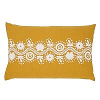 Theodora Embroidery Pillow_SAFFRON