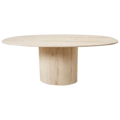 Travertine Dining Table, France_null
