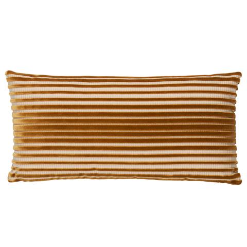 Chimay Stripe Velvet Pillow_BRONZE