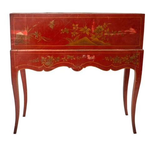 French Chinoiserie Desk, 18th C._null