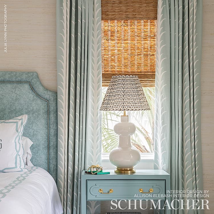 Acanthus Stripe - Sky Fabrics | Schumacher