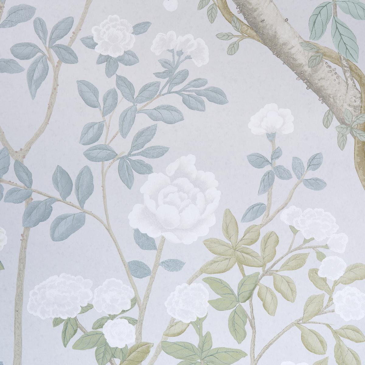 Madame De Pompadour Panel Set - Grey Wallpapers | Schumacher