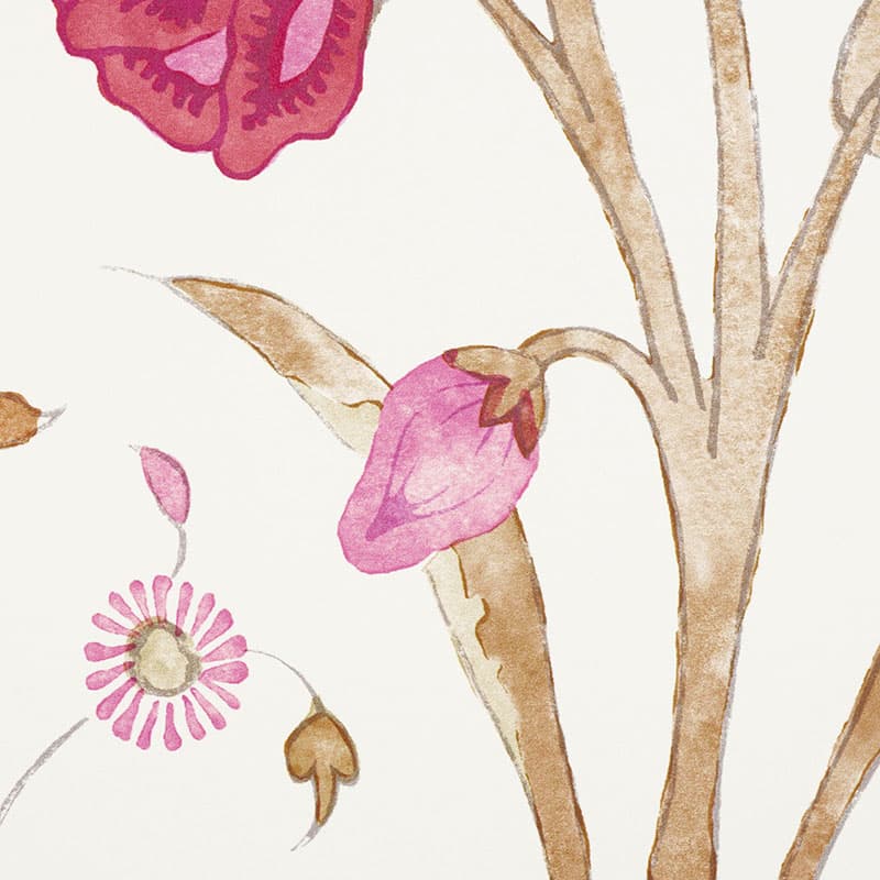 Khilana Floral - Spice Wallpapers | Schumacher