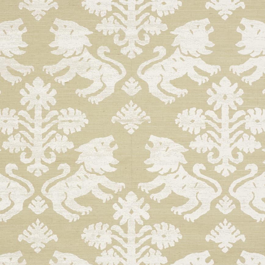 Regalia Sisal - Ivory On Natural Wallpapers | Schumacher