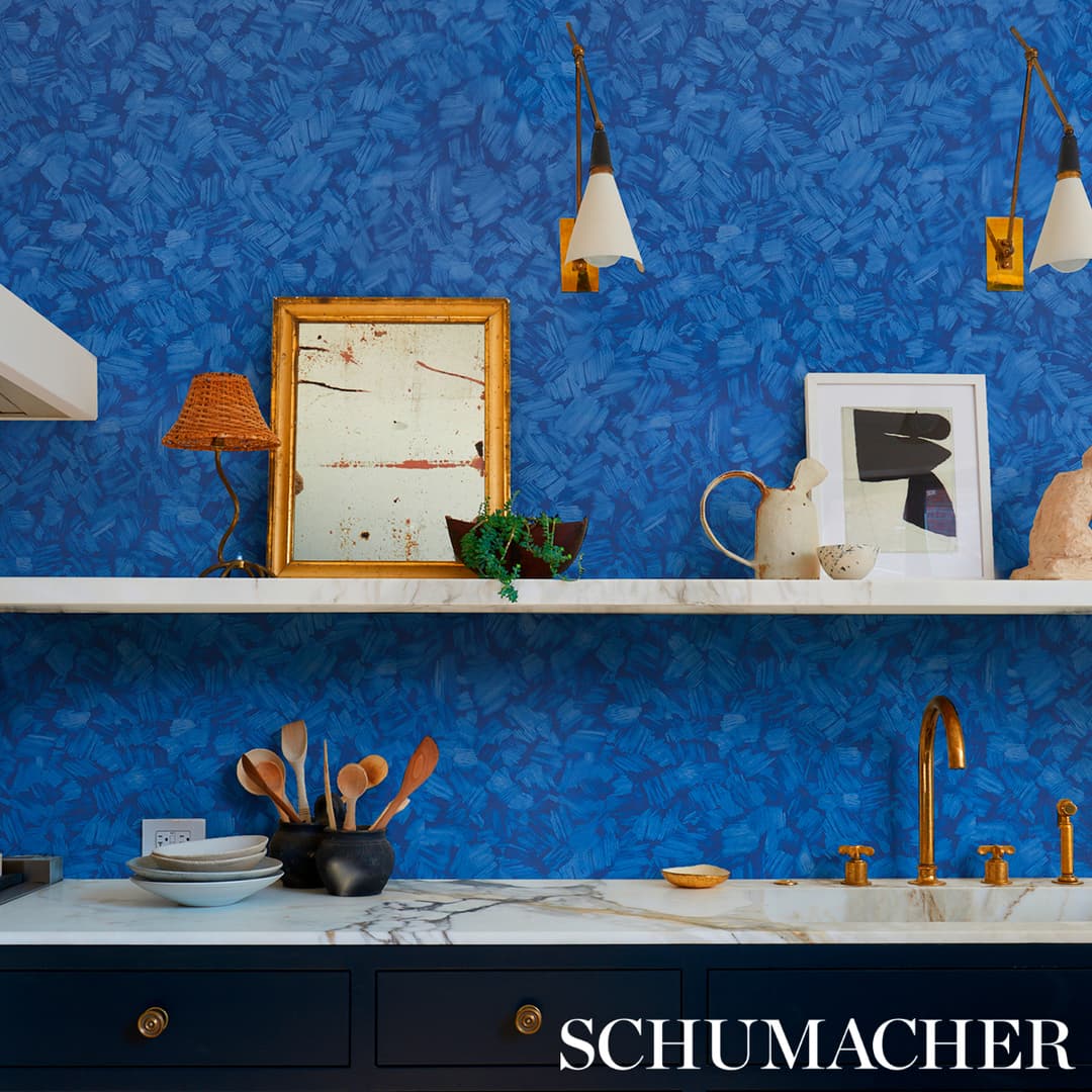 Atmos - Bright Blue Wallpapers | Schumacher