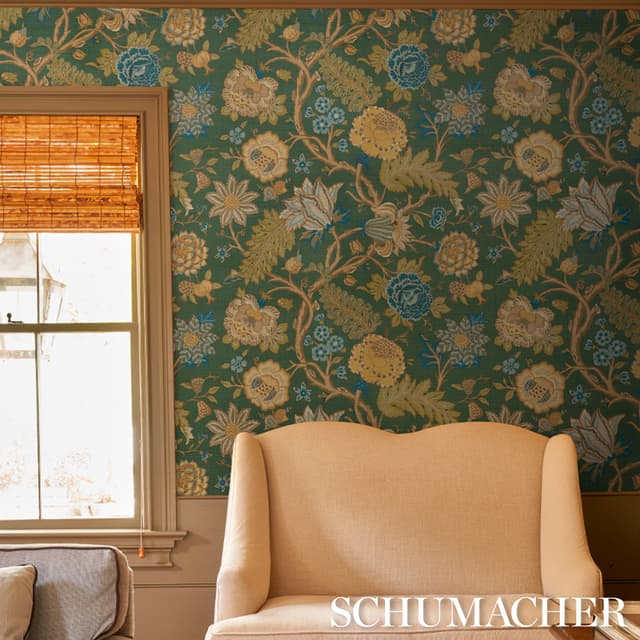 Darsy Tree Of Life Sisal - Juniper Wallpapers | Schumacher