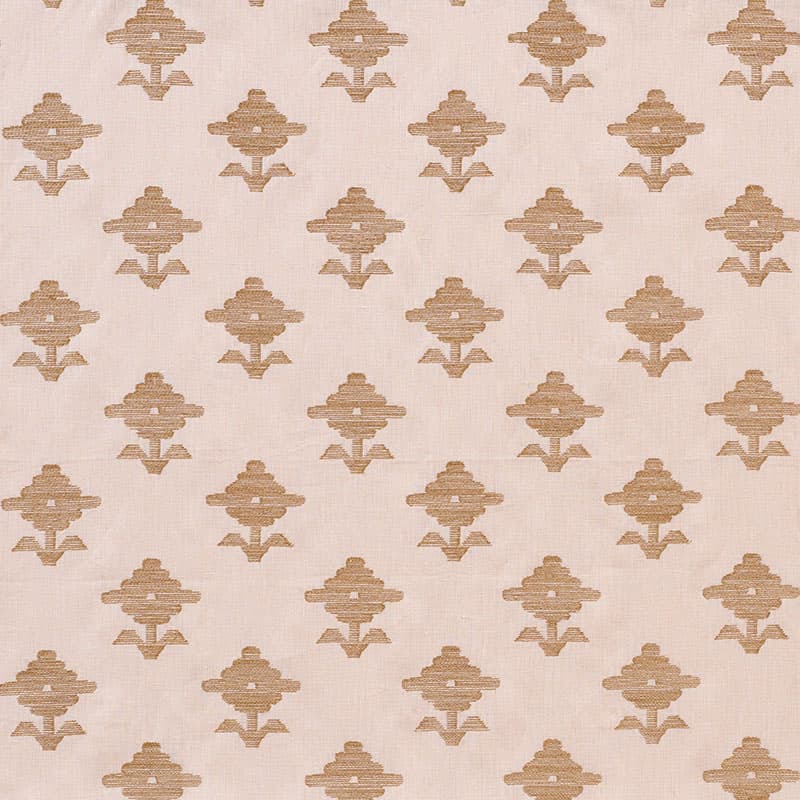 Rubia Embroidery - Blush Fabrics | Schumacher