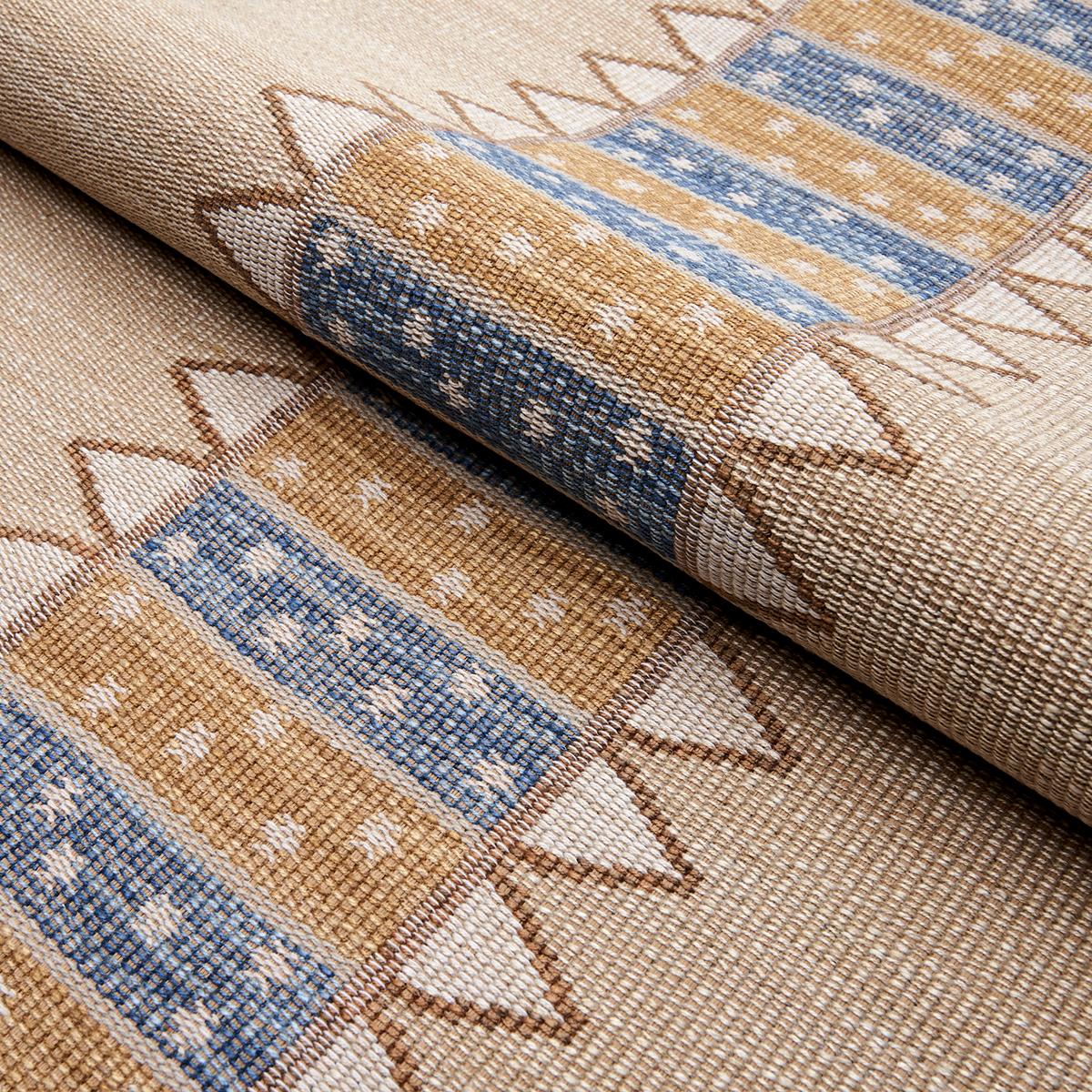 Noor Kilim Stripe - Ochre Fabrics | Schumacher