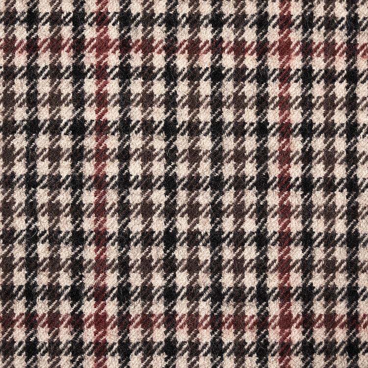 Aldridge Wool Houndstooth - Brown Fabrics | Schumacher