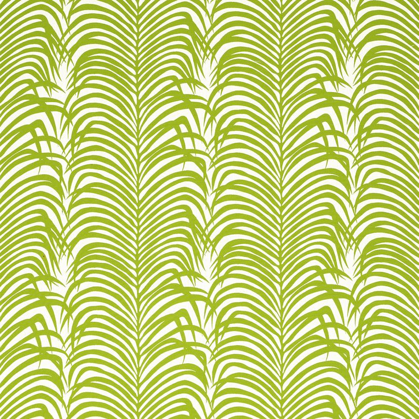 Zebra Palm Woven Indoor/Outdoor - Green Fabrics | Schumacher