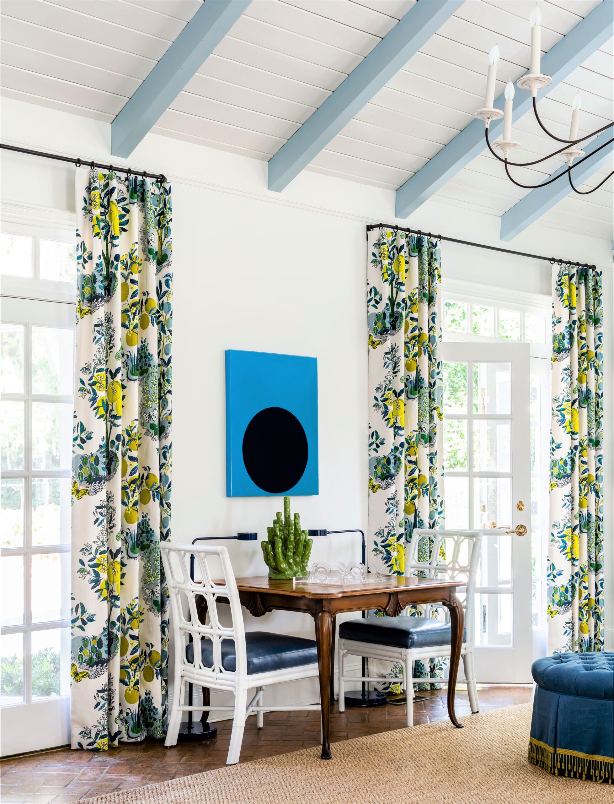 Schumacher Citrus Garden by Josef Frank | Design by Huff Dewberry Inc, photo by Jeff Herr Photography