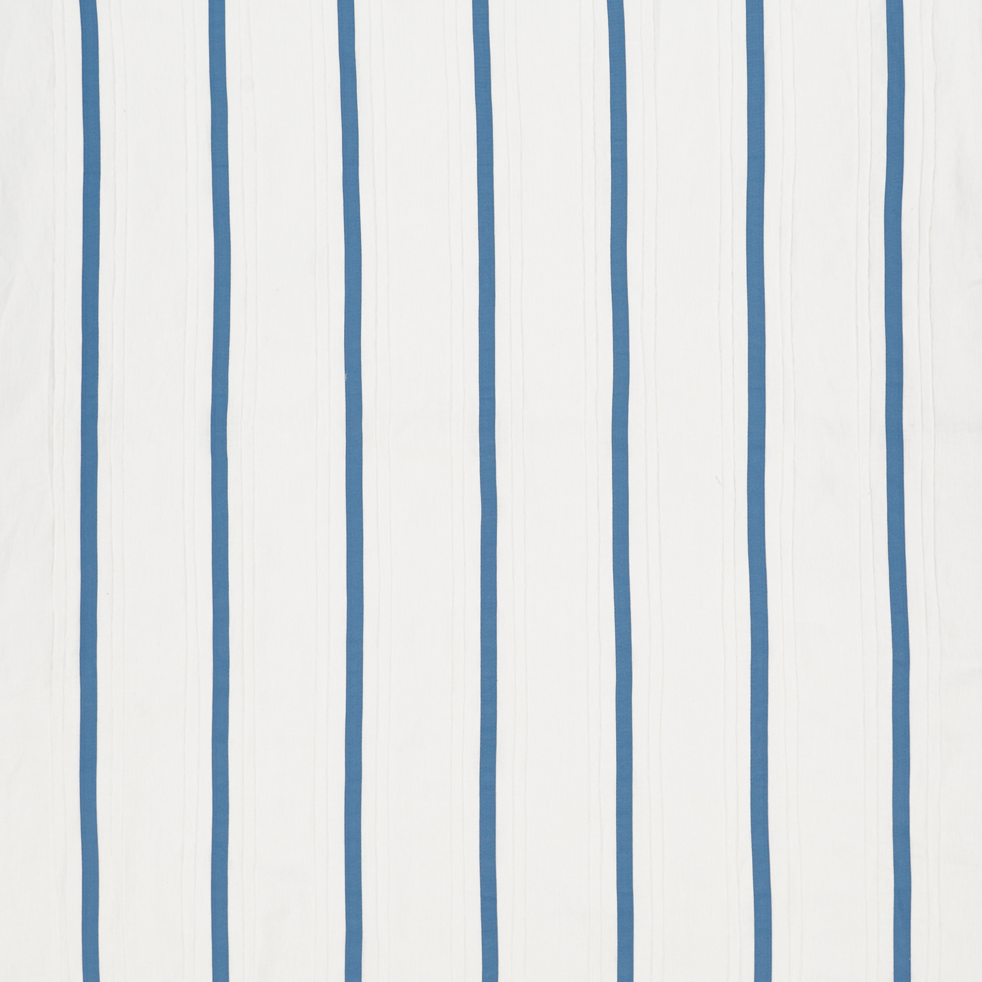 Schumacher Stripe Applique Sheer in Blue