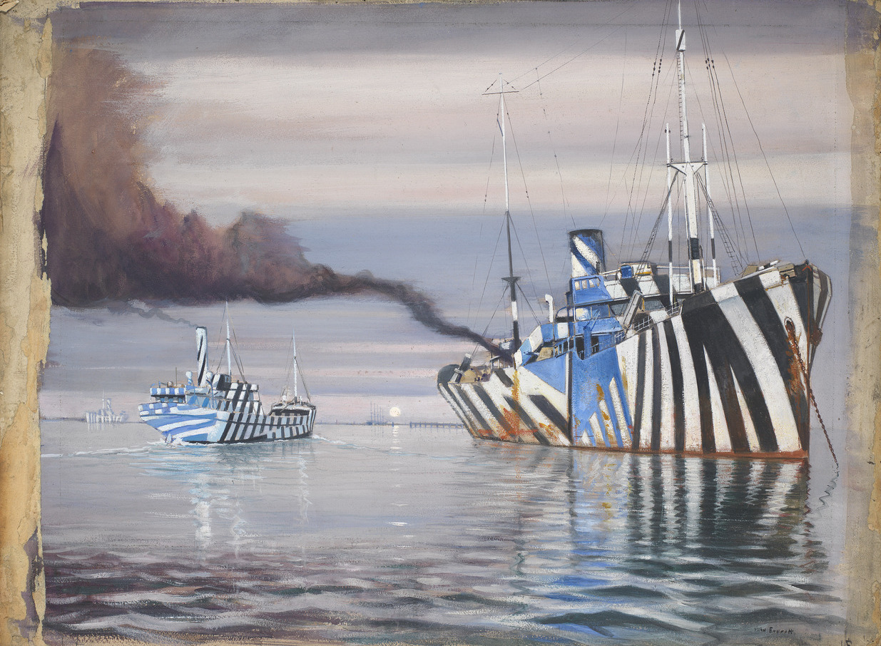 Burnell Poole - American Ships in Dazzle Camouflage
