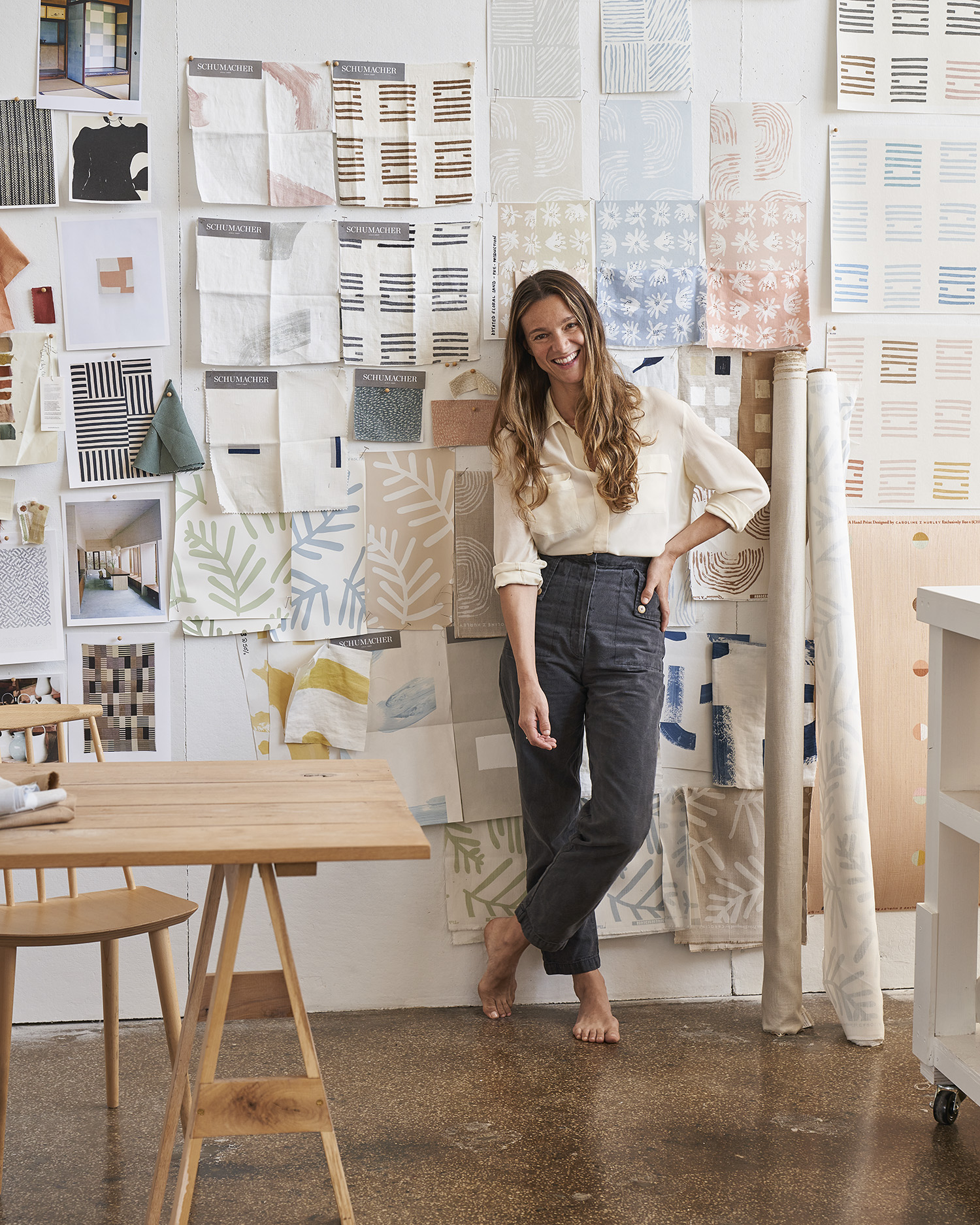 Textile Designer Caroline Z Hurley on Her Block-Printing Process, Motherhood and More