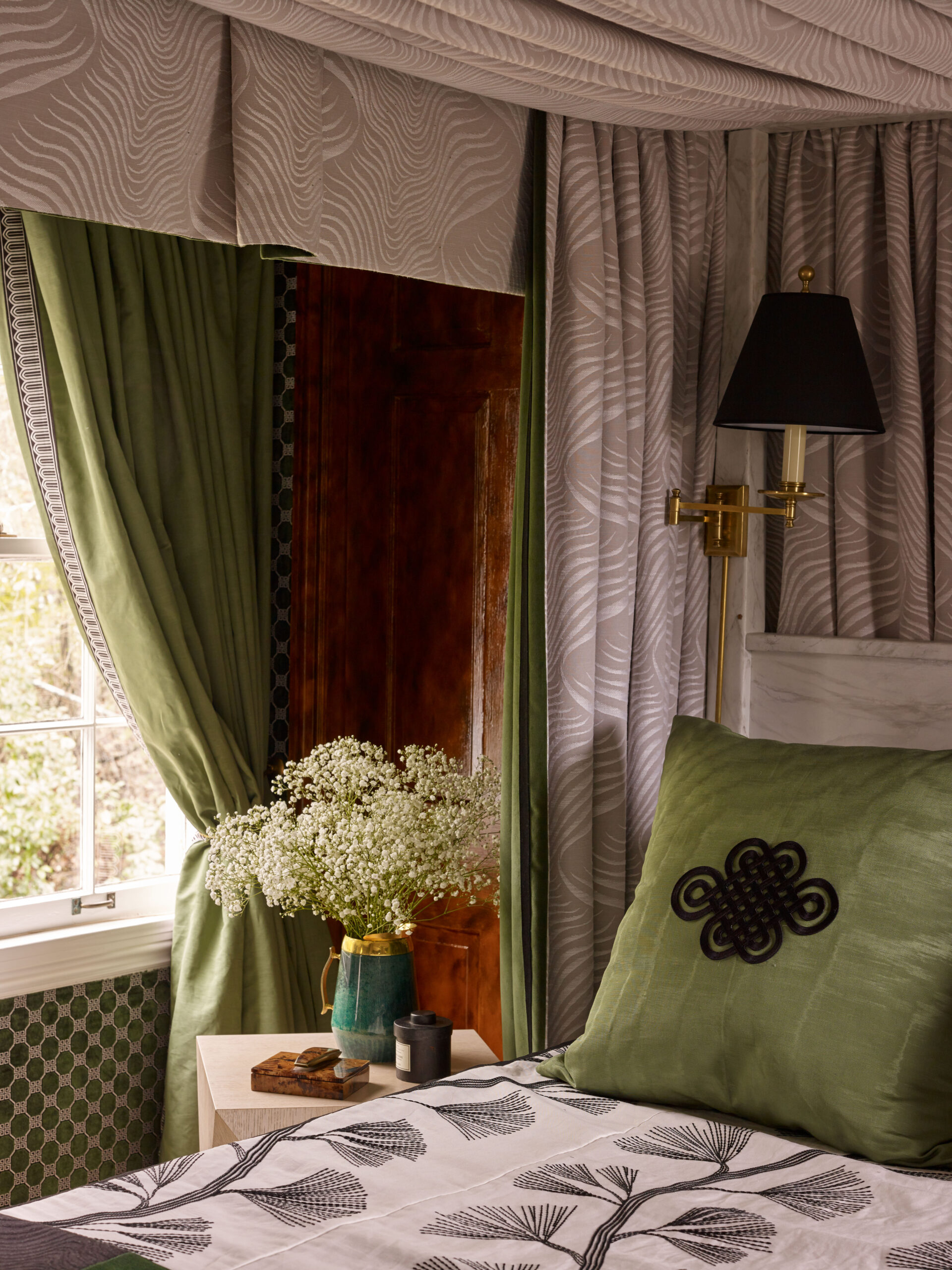 Design by Andrew Brown featuring Schumacher Sauvage fabric