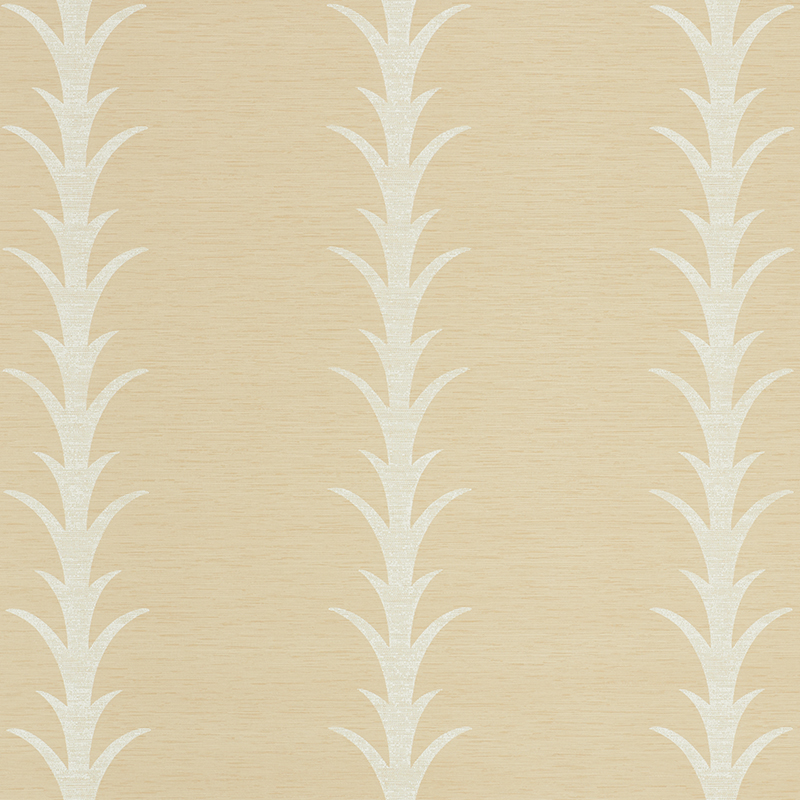 Acanthus Stripe Vinyl in Natural