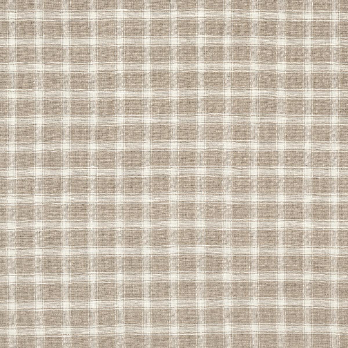 Schumacher Crawford Linen Check Fabric