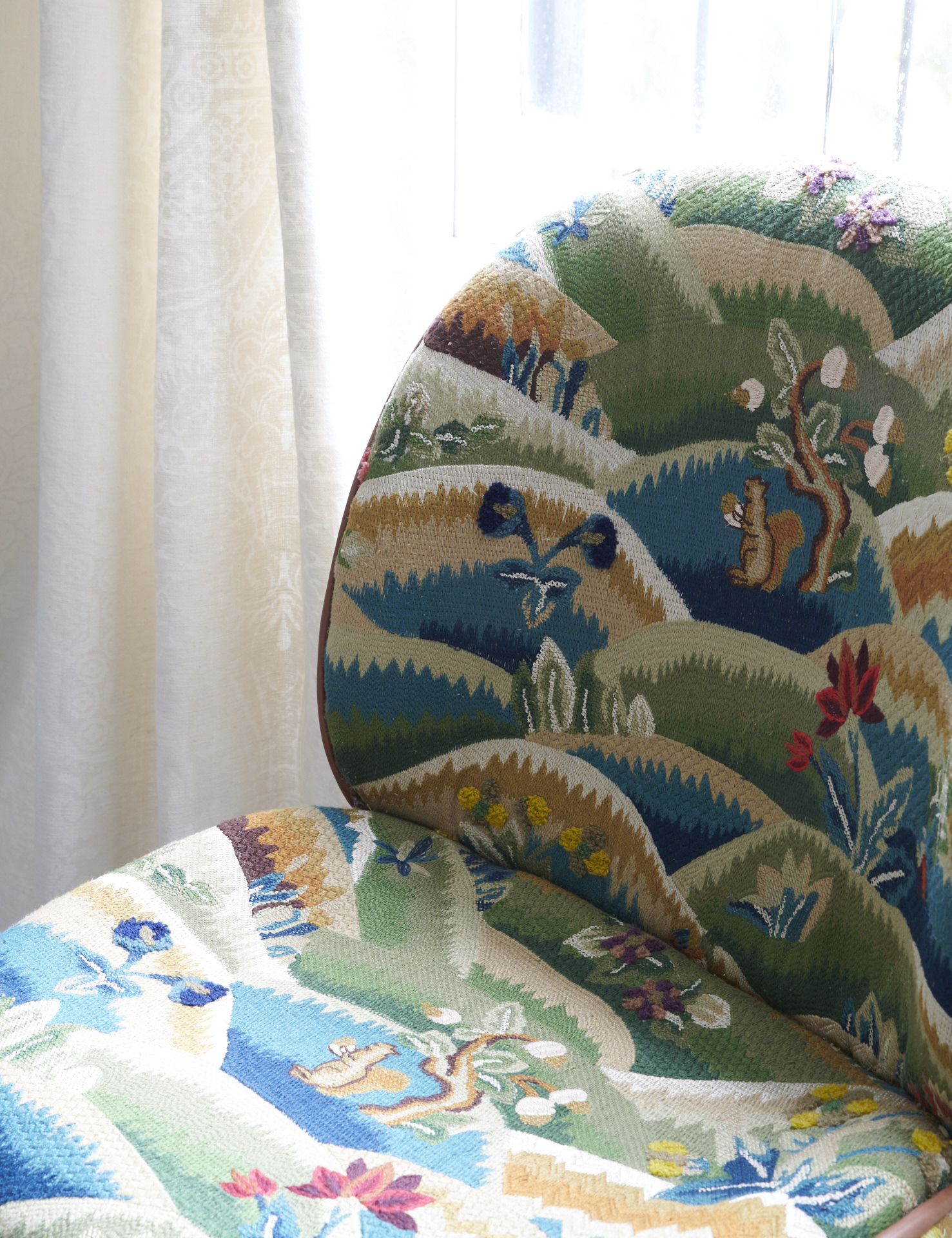 Schumacher's Gerry Embroidery Fabric