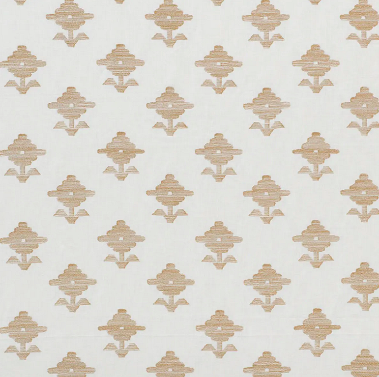 Schumacher Rubia Embroidery in Ivory