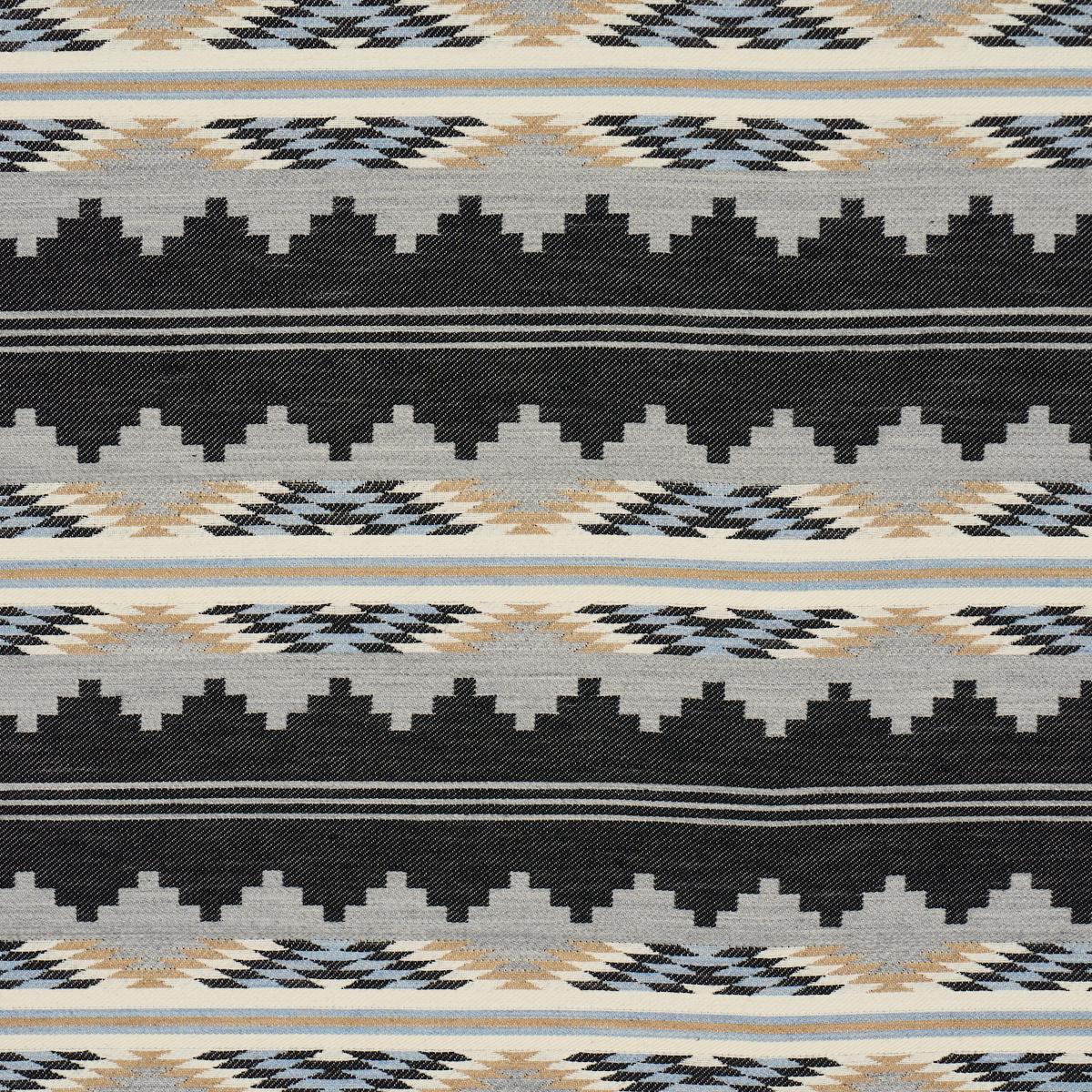 Schumacher Monsoon fabric in Navy