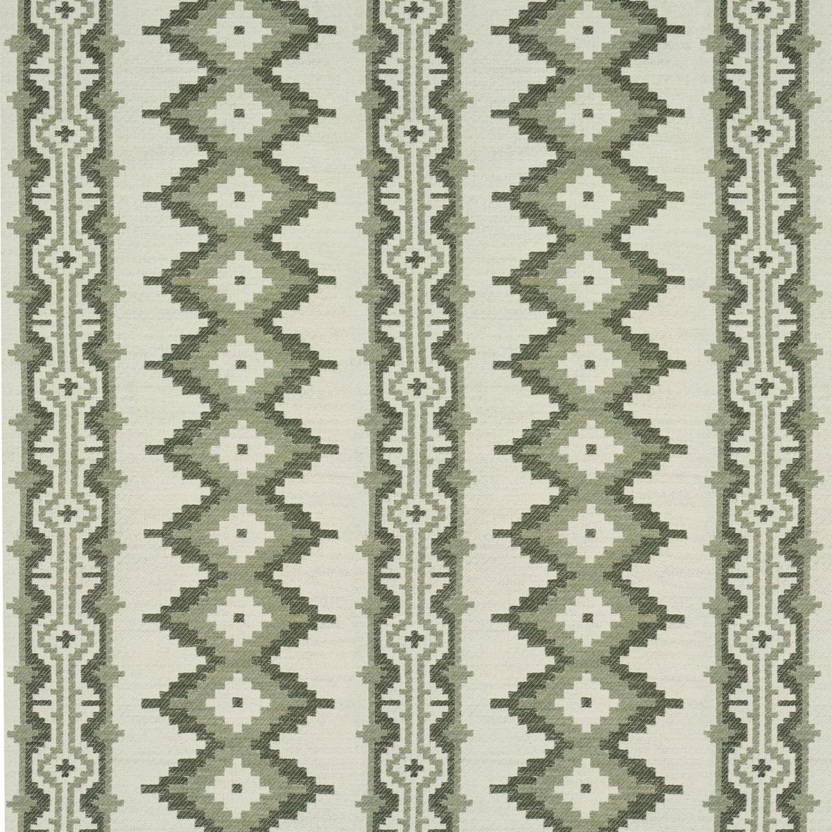 Schumacher Pathway fabric in Green