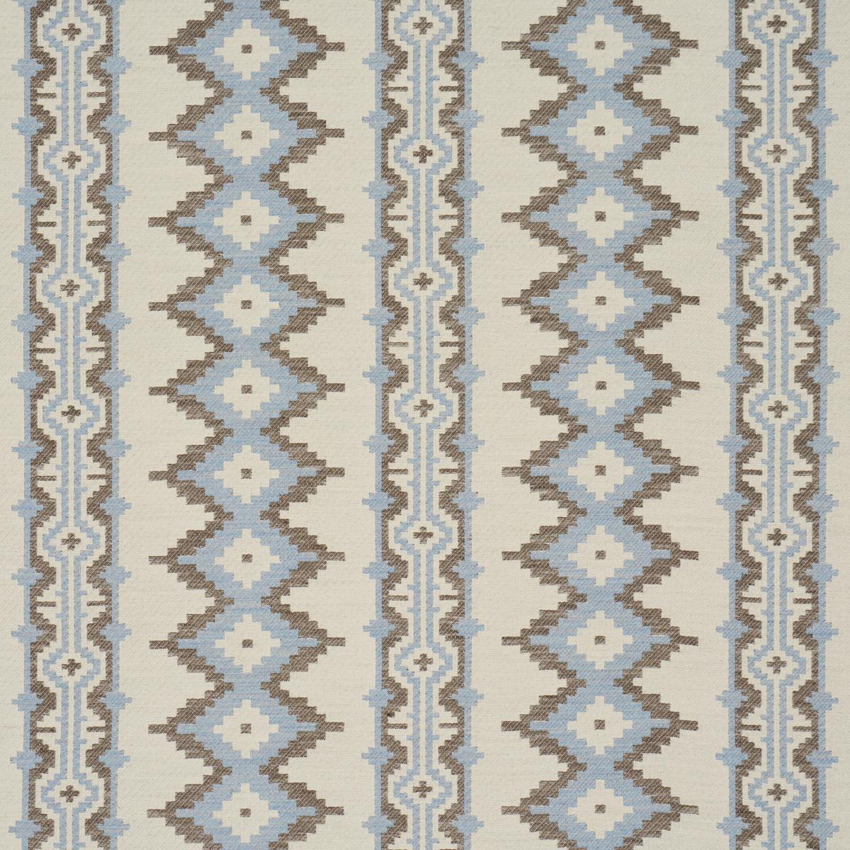 Schumacher Pathway fabric in Sky