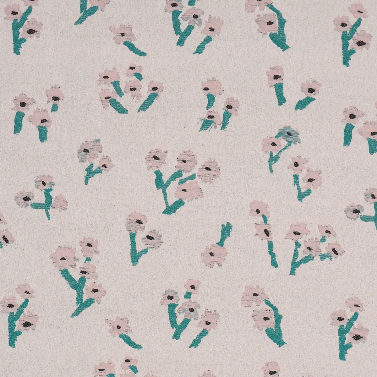 Rosie Posy Woven fabric in Pink by Caroline Z Hurley for Schumacher